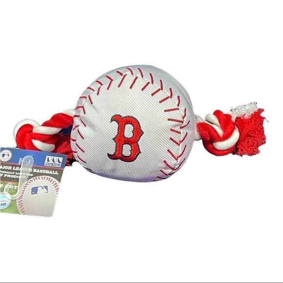 Boston‎ Red Sox plush baseball rope toy for dogs - Picture 1 of 4